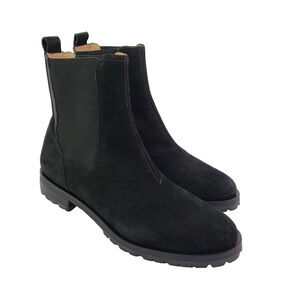 Jack Rogars Margot Bootie Womens Size 7 Black Leather Lugged Sole Booties Boots